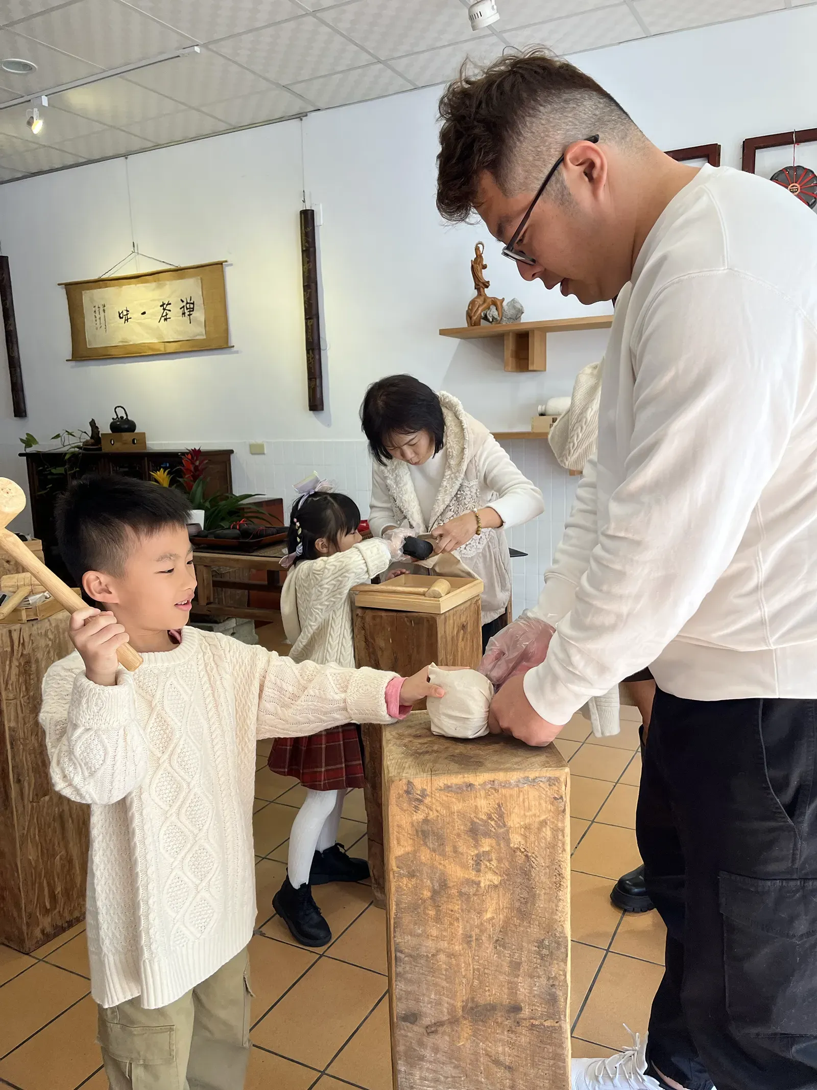 0213 酸柑茶 撞茶diy 親子撞茶2